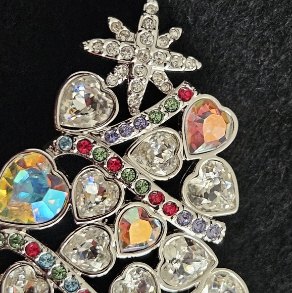 2007 Swarovski Crystal Rockefeller Center Retired Christmas Tree Brooch - Picture 6 of 11
